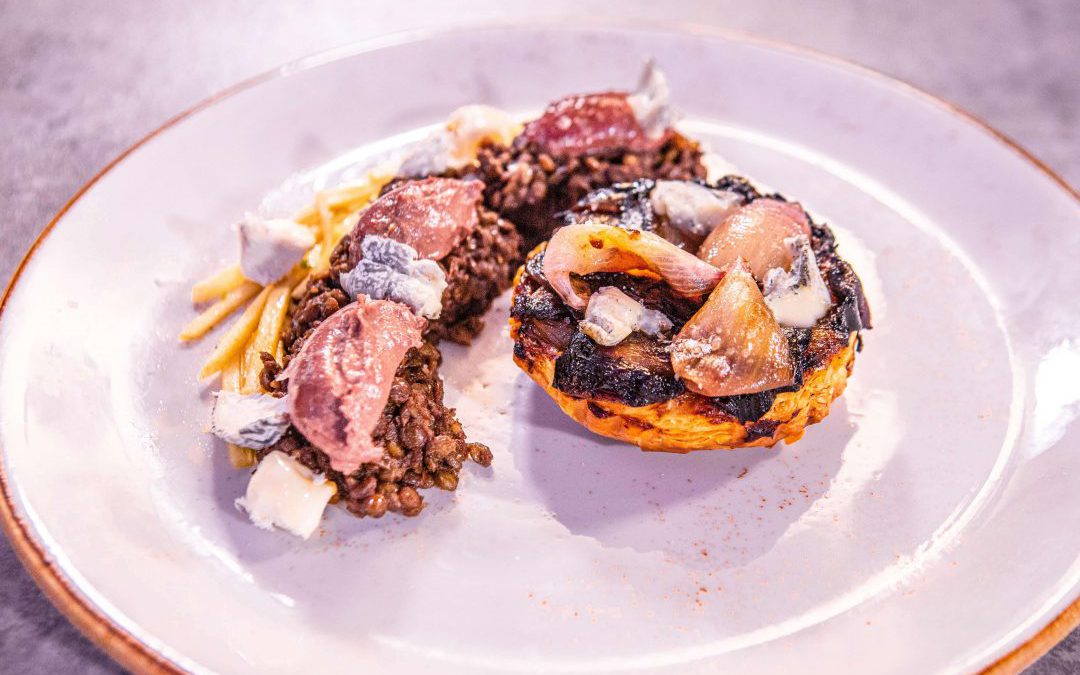 Roscoff Onion and Limousin Apple Tart Tatin