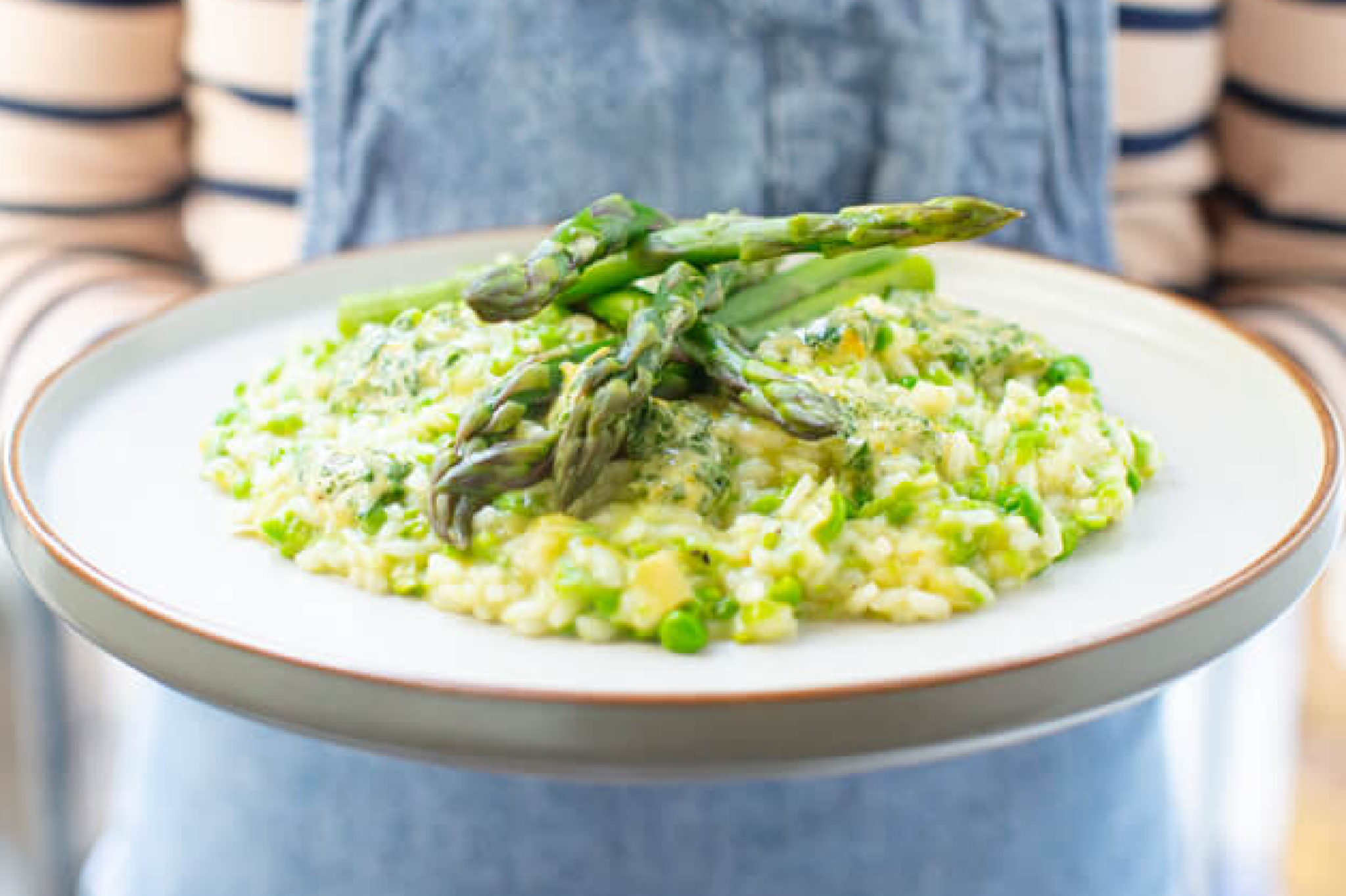 Pea, Mint & Asparagus Risotto Sorted